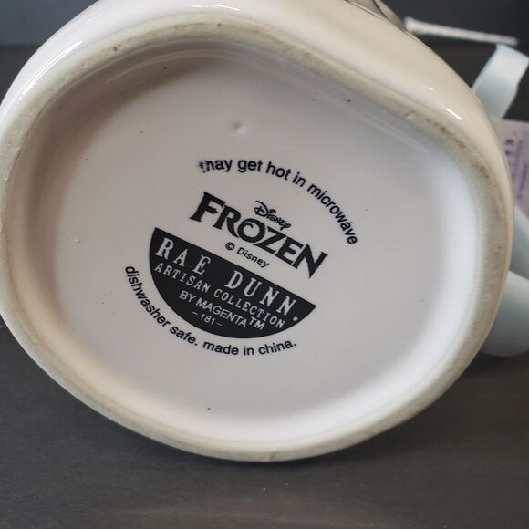 Collectible Rae Dunn Disney Frozen Elsa Ice Queen Double Sided Mug Stoneware - Picture 3 of 7